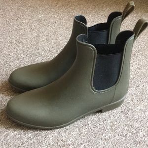 Olive Green Rain Boots